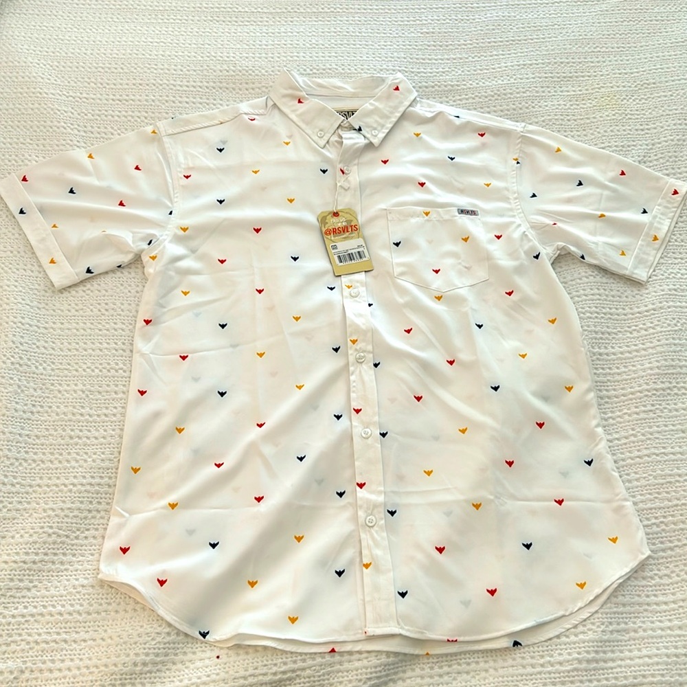 NWT RSVLTS Americana 2021 Eagles short sleeve shirt